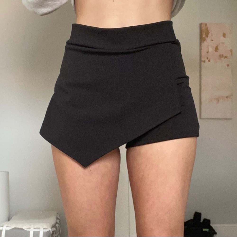 Cheryl Kids Black Envelope Skort